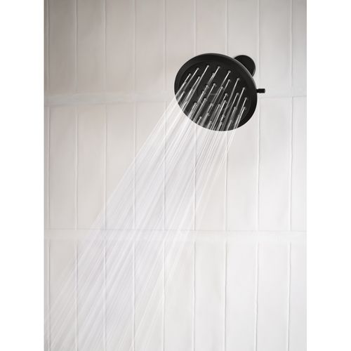 Verso 8 Function 6" Diameter Spray Head Rainshower, 2.5 GPM, 220R7BL (Matte Black)