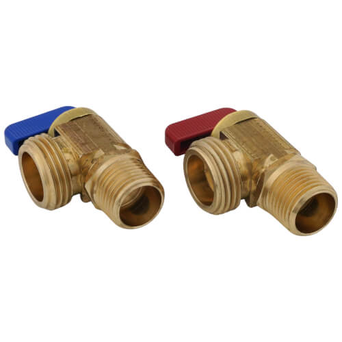 Main product image of 1/2" Fem. Solder or 1/2" MIP x Male Hose Boiler Drain, Pack of 2 (Rough Brass)