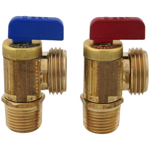 Main product image of 1/2" Fem. Solder or 1/2" MIP x Male Hose Boiler Drain, Pack of 2 (Rough Brass)