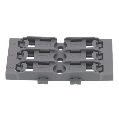 3-Gang Mounting Carrier for Levered Inline Splicing Connectors (Gray)