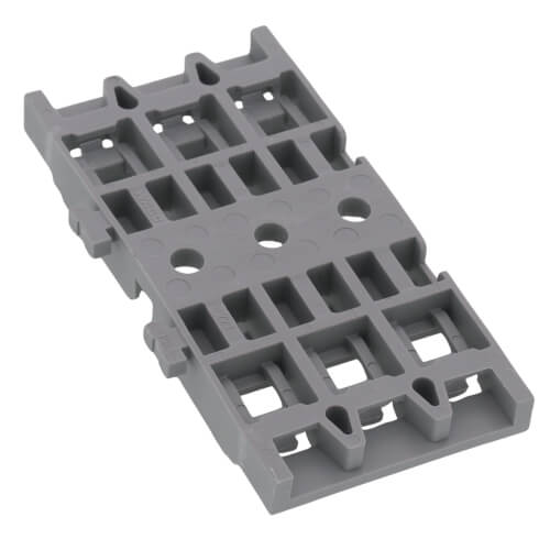 3-Gang Mounting Carrier for Levered Inline Splicing Connectors (Gray)