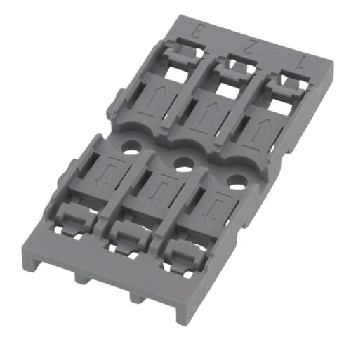 3-Gang Mounting Carrier for Levered Inline Splicing Connectors (Gray)