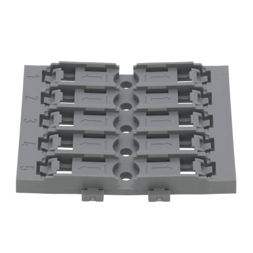 Main product image of 5-Gang Mounting Carrier for Levered Inline Splicing Connectors (Gray)