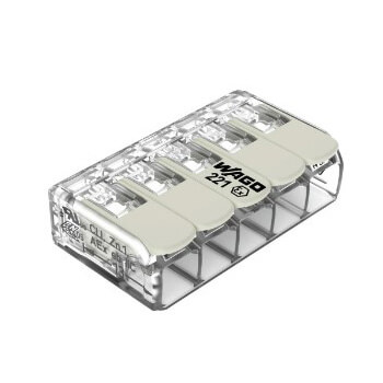 Main product image of 5-Conductor Compact Splicing Lever Nut Connector for Ex Applications, 20-10 AWG (Box of 15)