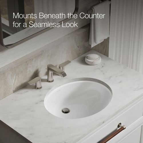 Main product image of Caxton 19-1/4" Undermount Bathroom Sink (White), K-2210-0