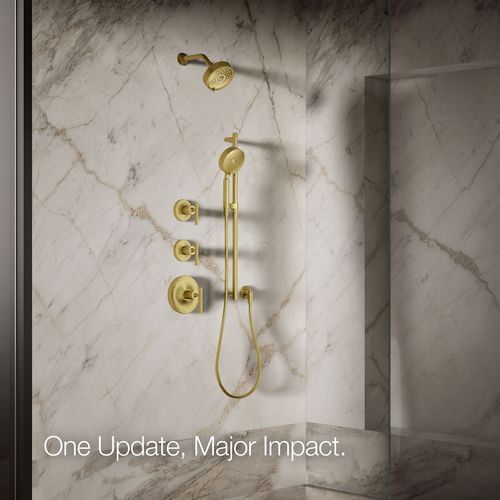 Main product image of Purist Three-Function Showerhead, 2.5 GPM (Moderne Brass), K-22170-2MB
