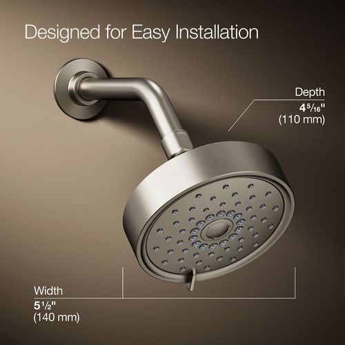 Main product image of Purist Three-Function Showerhead, 2.5 GPM (Brushed Nickel), K-22170-BN