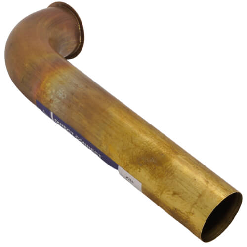 Main product image of 1-1/2" X 8" Rough Brass Direct Connect Waste Bend, 22 GA