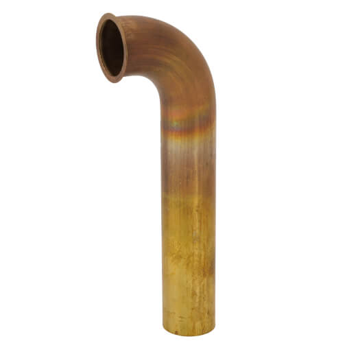 Main product image of 1-1/2" X 8" Rough Brass Direct Connect Waste Bend, 22 GA