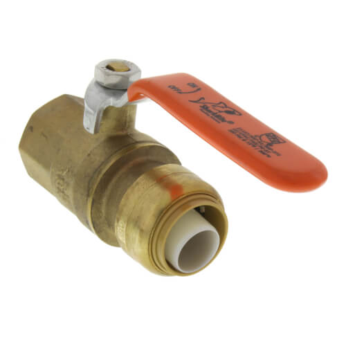 Robinet à Bille SharkBite 24617-0000LF - 1" - 200 PSI - Laiton Sans Plomb - Montage Push-to-Connect