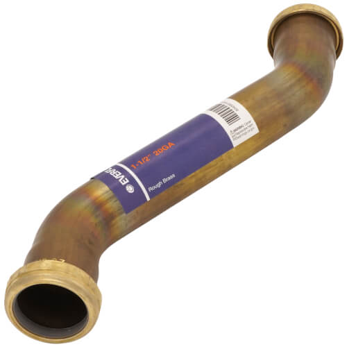 Main product image of 1-1/2" 20 Gauge, Double Offset (Rough Brass)