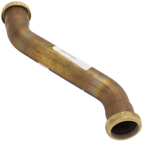 Main product image of 1-1/2" 20 Gauge, Double Offset (Rough Brass)