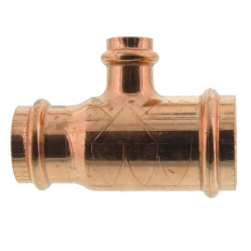 Main product image of 1-1/4" x 1" x 1/2" ProPress Copper Tee