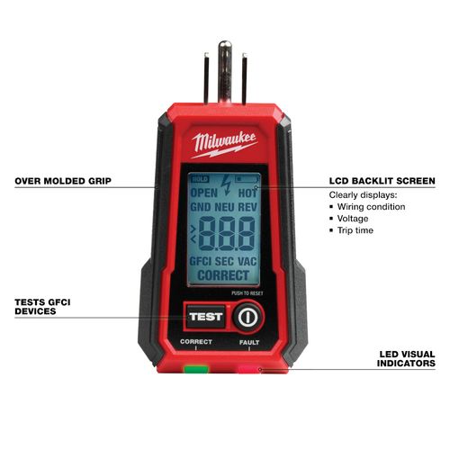 Main product image of Digital GFCI Receptacle Tester
