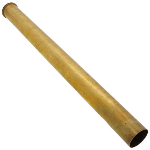 Main product image of 1-1/2" x 18", 22 GA, RB Flanged Tailpiece