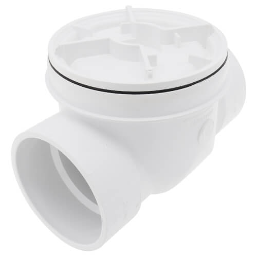 223284W IPEX 223284W 4" PVC Backwater Valve w/ DWV Hub