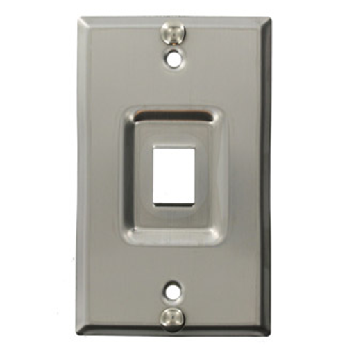 Main product image of Recessed Stainless Steel Quickport, Telephone Wallplate, 1-port
