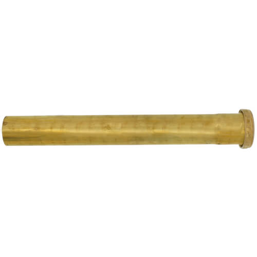 Main product image of 1-1/2" x 12", 22 Gauge, Slip Joint Extension Tube (Rough Brass)