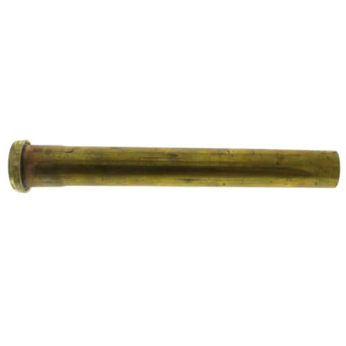 Main product image of 1-1/2" x 12", 20 Gauge, Slip Joint Extension Tube (Rough Brass) w/ Nuts and Washers