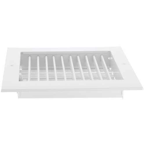 8" x 6" (Wall Opening Size) White Sidewall/Ceiling Register (A618MS Series)