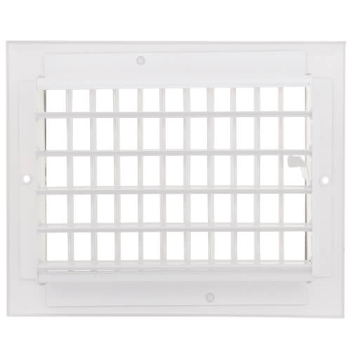 8" x 6" (Wall Opening Size) White Sidewall/Ceiling Register (A618MS Series)