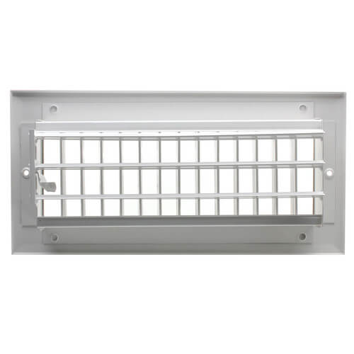 10" x 4" (Wall Opening Size) White Sidewall/Ceiling Register (A618MS Series)