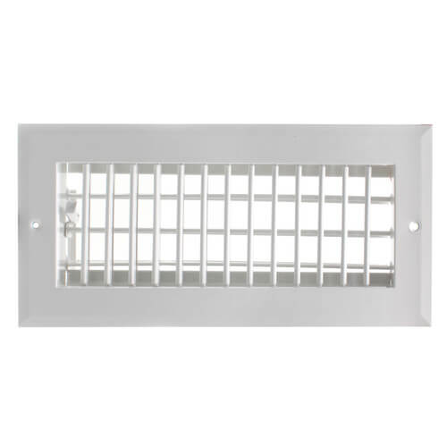 10" x 4" (Wall Opening Size) White Sidewall/Ceiling Register (A618MS Series)
