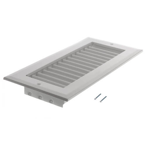 10" x 4" (Wall Opening Size) White Sidewall/Ceiling Register (A618MS Series)