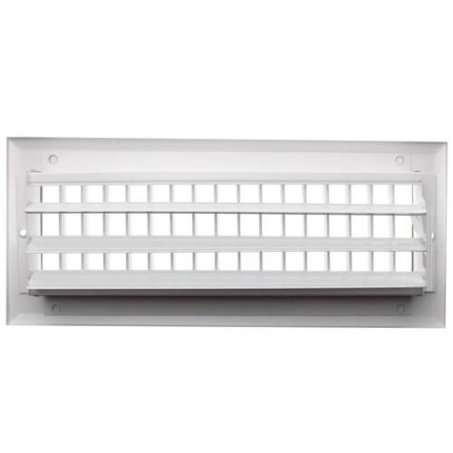 12" x 4" (Wall Opening Size) White Sidewall/Ceiling Register (A618MS Series)