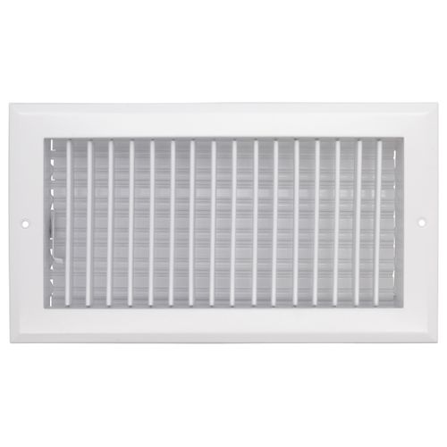 Main product image of 12" x 6" (Wall Opening Size) White Sidewall/Ceiling Register (A618MS Series)