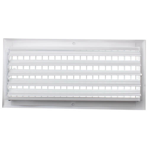 Main product image of 14" x 6" (Wall Opening Size) White Sidewall/Ceiling Register (A618MS Series)