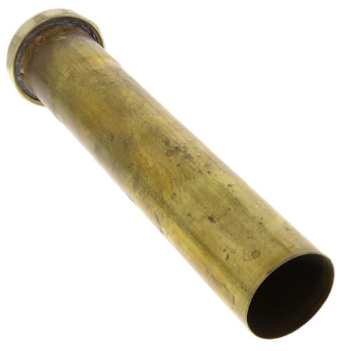 Main product image of 1-1/2" x 8" Slip Joint Extension Tube (Rough Brass) w/ Nuts and Washers
