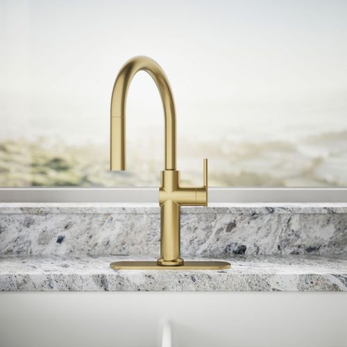 Main product image of Crue 1-Handle Pull Down Kitchen Faucet (Moderne Brass), K-22972-2MB