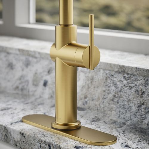 Main product image of Crue 1-Handle Pull Down Kitchen Faucet (Moderne Brass), K-22972-2MB