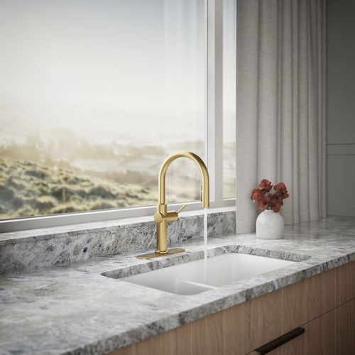 Main product image of Crue 1-Handle Pull Down Kitchen Faucet (Moderne Brass), K-22972-2MB