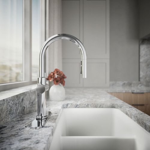 Main product image of Crue 1-Handle Pull Down Kitchen Faucet (Polished Chrome), K-22972-CP