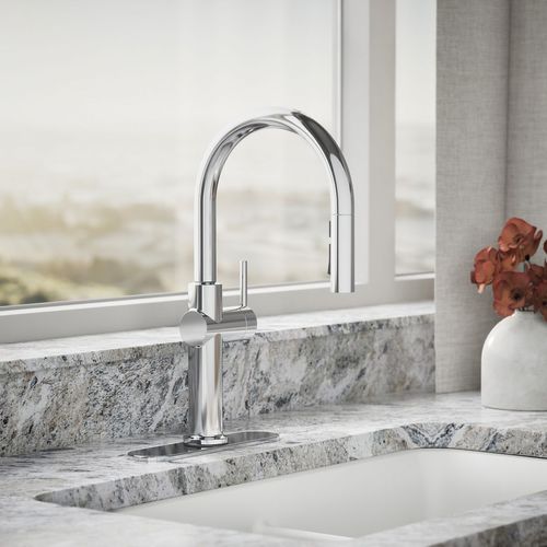 Main product image of Crue 1-Handle Pull Down Kitchen Faucet (Polished Chrome), K-22972-CP