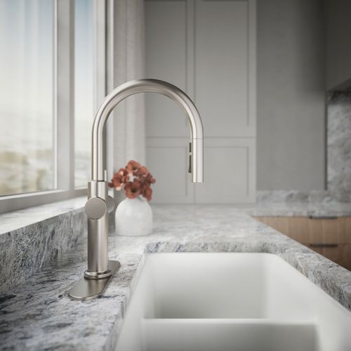 Main product image of Crue 1-Handle Pull Down Kitchen Faucet (Stainless Steel), K-22972-VS