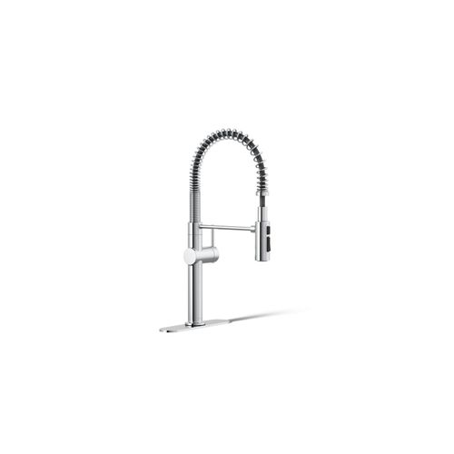 Main product image of Crue Semi-Professional 1-Handle Pull Down Kitchen Faucet (Polished Chrome), K-22973-CP