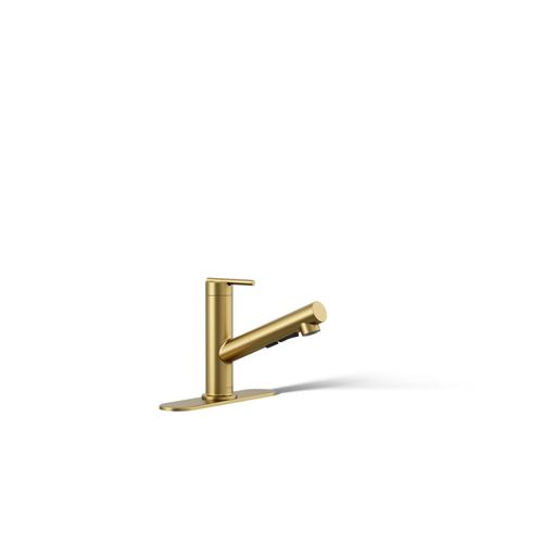 Main product image of Crue 1-Handle Pull Out Kitchen Faucet (Moderne Brass), K-22976-2MB