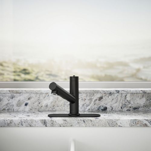 Main product image of Crue 1-Handle Pull Out Kitchen Faucet (Matte Black), K-22976-BL