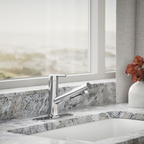 Main product image of Crue 1-Handle Pull Out Kitchen Faucet (Polished Chrome), K-22976-CP