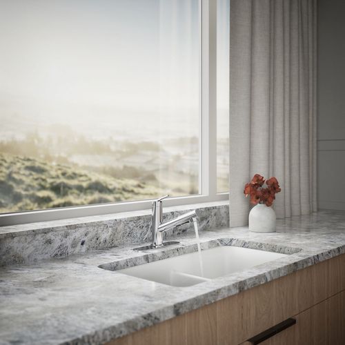 Main product image of Crue 1-Handle Pull Out Kitchen Faucet (Polished Chrome), K-22976-CP