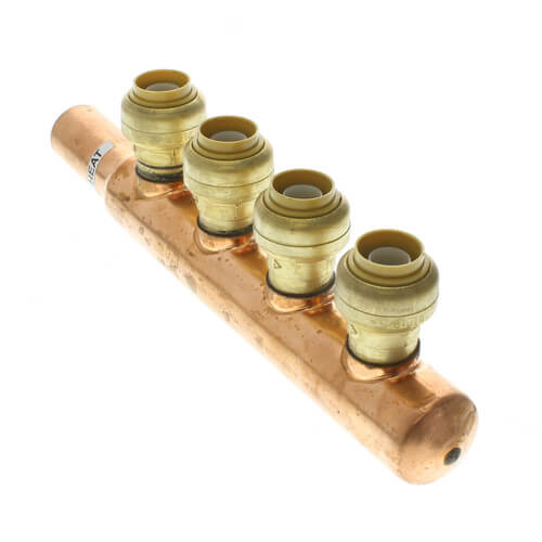 22998LF SharkBite 22998LF 3/4" Closed Copper Manifold w/ 1/2