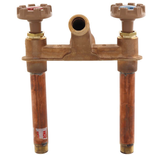 Main product image of Model 22 4", 1/2" x 3/4" Sweat Inlet Hot & Cold Anti-Siphon Wall Faucet w/ Metal Handle