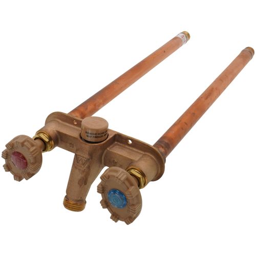 Main product image of Model 22 14", 1/2" MPT x Sweat Inlet Hot & Cold Anti-Siphon Wall Faucet w/ Metal Handle