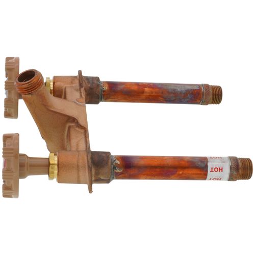 Main product image of Model 22 4", 1/2" MPT x Sweat Inlet Hot & Cold Anti-Siphon Wall Faucet w/ Metal Handle