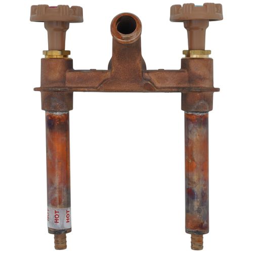 Main product image of Model 22 4", 1/2" PEX Crimp Inlet Hot & Cold Anti-Siphon Wall Faucet w/ Metal Handle