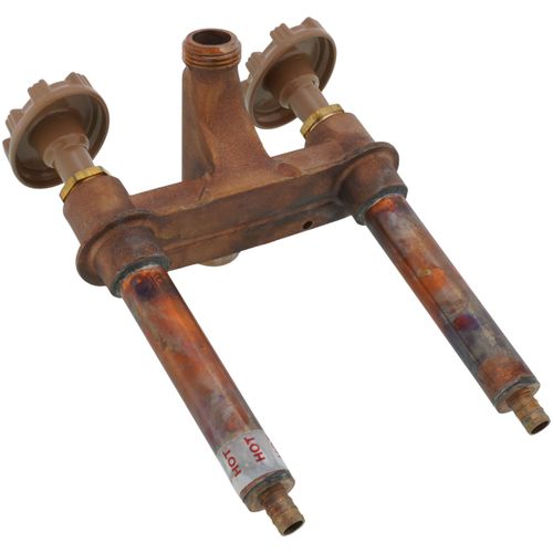 Main product image of Model 22 4", 1/2" PEX Crimp Inlet Hot & Cold Anti-Siphon Wall Faucet w/ Metal Handle