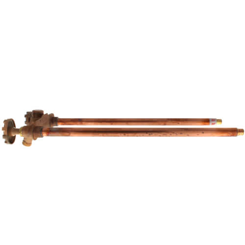 Main product image of Model 22 18", 3/4" PEX Crimp Inlet Hot & Cold Anti-Siphon Wall Faucet w/ Metal Handle